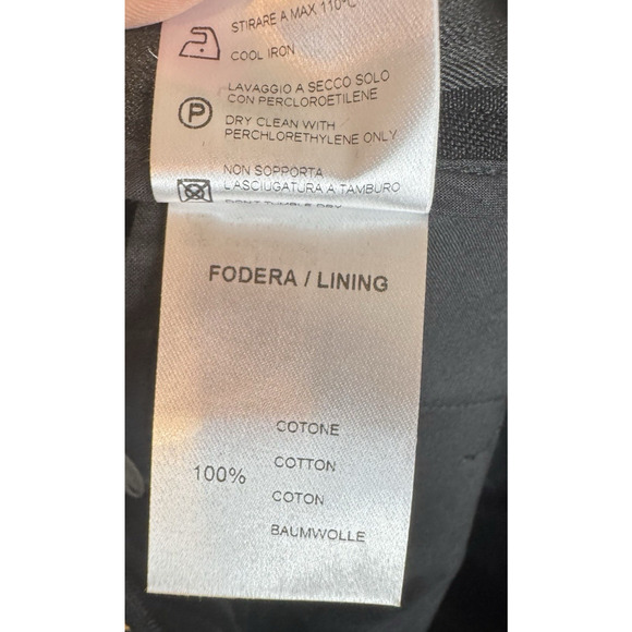 QL2 Quelledue Black Striped Dress Ankle Pants Trousers Size 40- Small 26” Waist - Picture 8 of 8